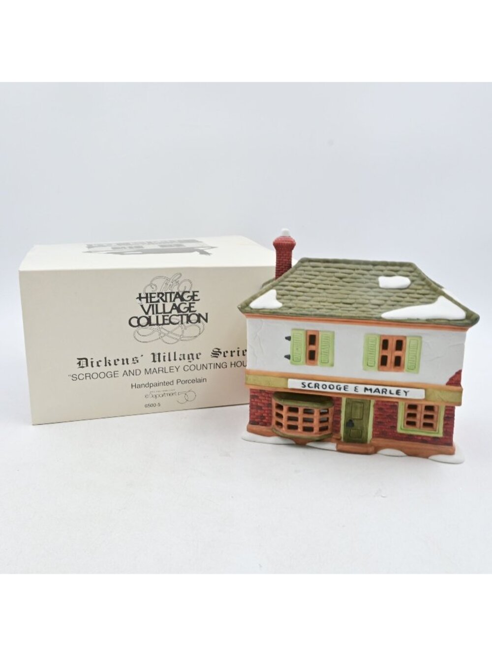 Department 56 Dickens Village Scrooge and Marley Counting House 6500-5 Boxed